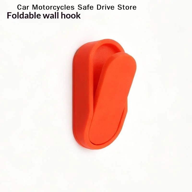 【M】Adhesive Foldable Wall Hooks Strong Load Bearing No Drilling For Bathroom Kitchen Organization