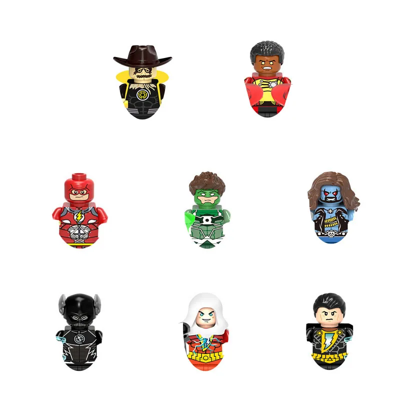 Набор конструкторов Firestorm, Black Adam, Green Lantern, Shazam, Lobo, Black Flash — игрушка для мальчика на день рождения