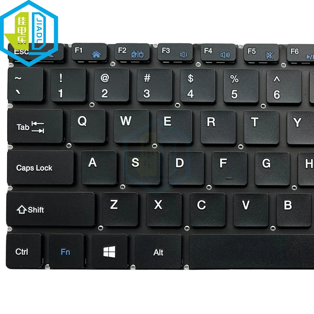 US English Keyboard For Notebook PRIDE-K4662 XS318-1 ZZ-638 XK 3182021 Black keycaps Without Backlit