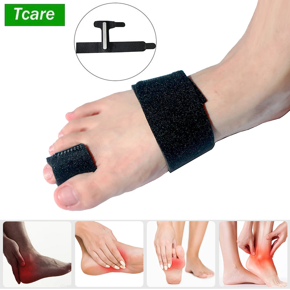 Tcare 1 PCS Toe Straightener for Bent Hammer Crooked Claw Toe, Toe Wrap Support and Align for Men and Women