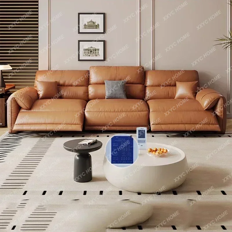 AALarge Brown Living Room Sofas Armrest Design Luxury Lazy Living Room Sofas Puffs Nordic Modern Divano Moderno Unique Furniture