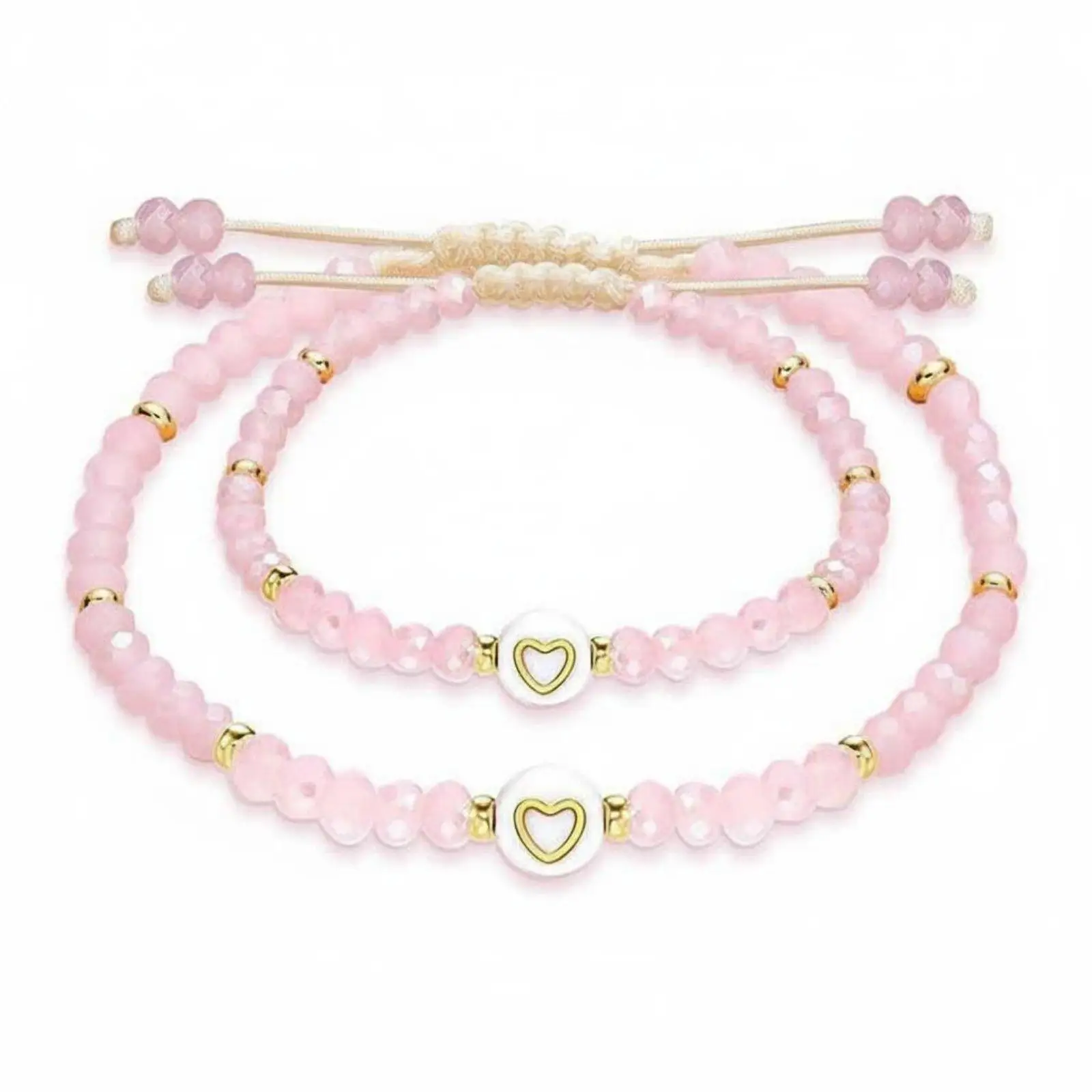 2 Pieces Mother Daughter Bracelets Woven Mother Daughter Bracelet Set Sentimental Gift Mommy and Me Bracelets for Moms,