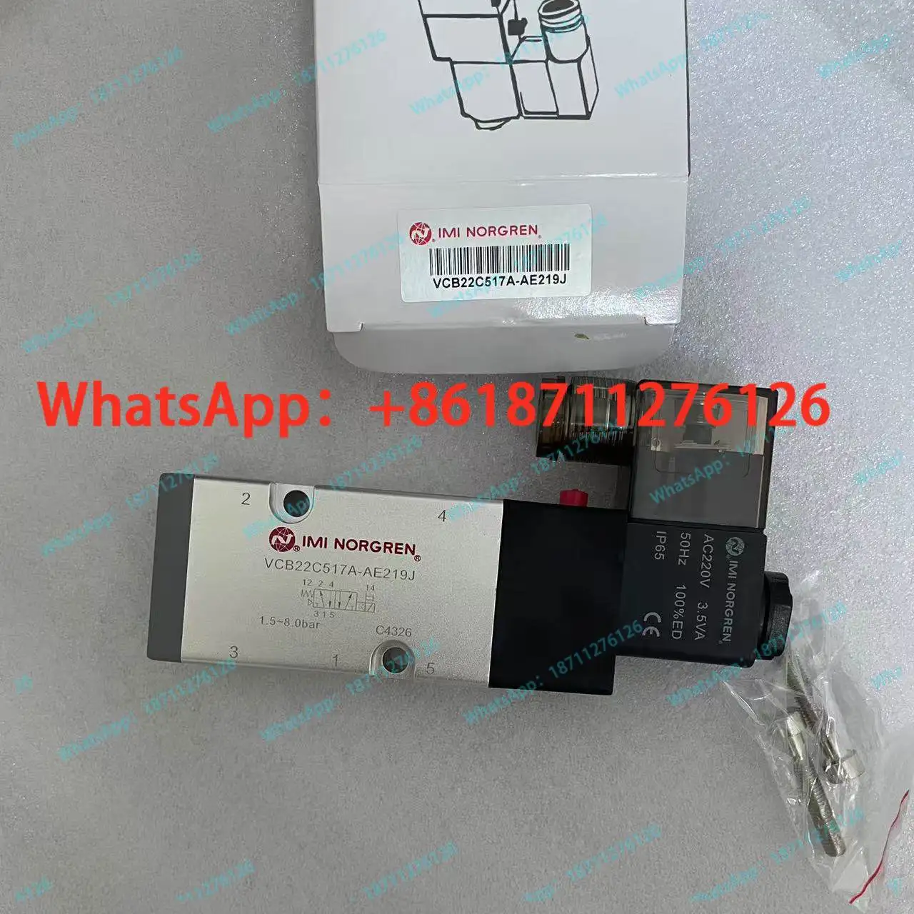 

Электромагнитный клапан Norgren VCB22C517A-AE219J, резьба G1/4', AC220V