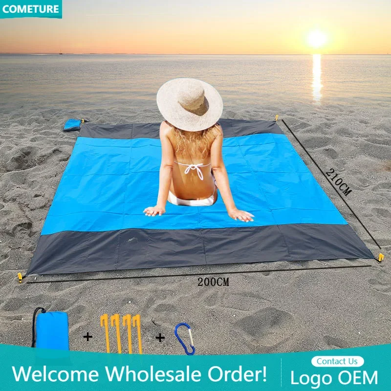 

Beach Mat Waterproof Folding Portable Camping Pad Extralight Outdoor Pocket Blanket Tent Mattress Picnic Hiking Trekking Yoga