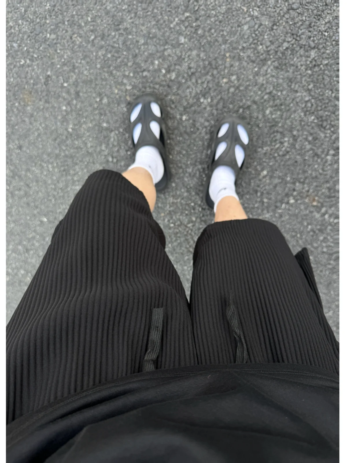 

Мужские летние спортивные брюки Bla Pleated Breathable Cleanfit свободного кроя, длиной до колена, для молодежи, повседневные, дышащие