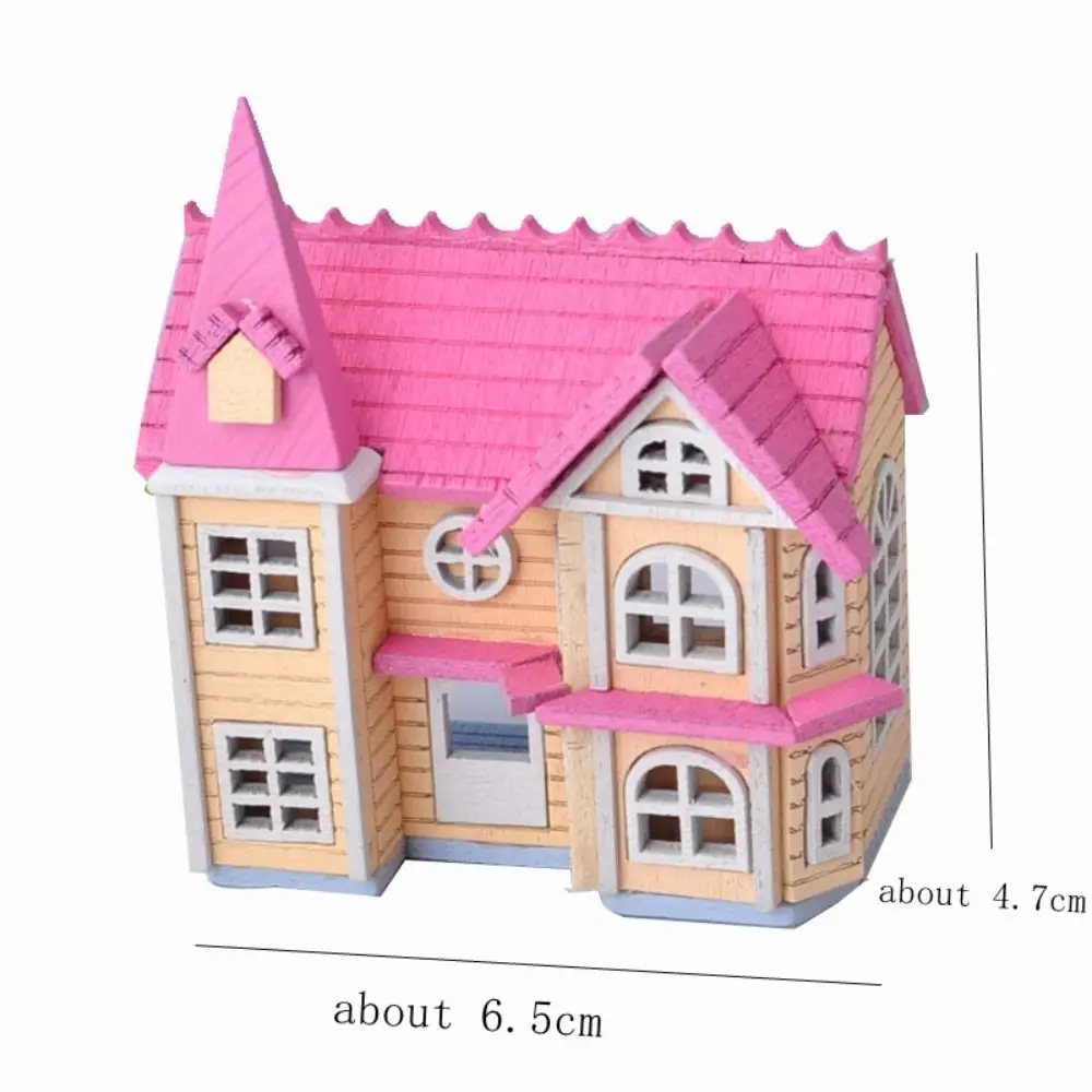 Fairytale Town House Diy Mini Wooden Dolls Miniature Accessories Handicraft Building Assemble Toy Crafts Furniture Kits