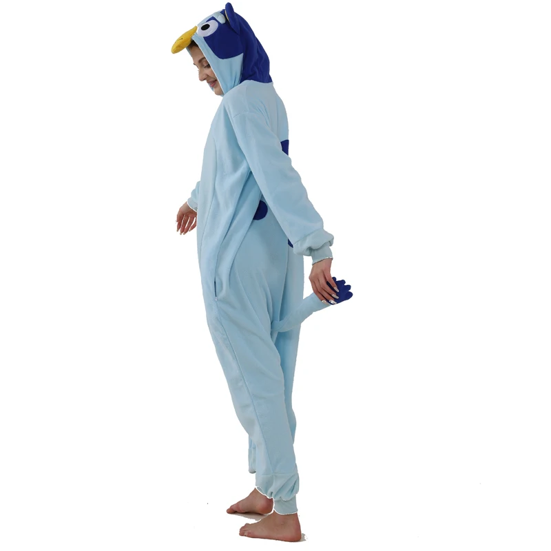 Fleece Kigurumi Onesie For Adults Halloween Cosplay Costume Full Body Clothes Dog Sleepwear One-Piece Pijamas For Christmas