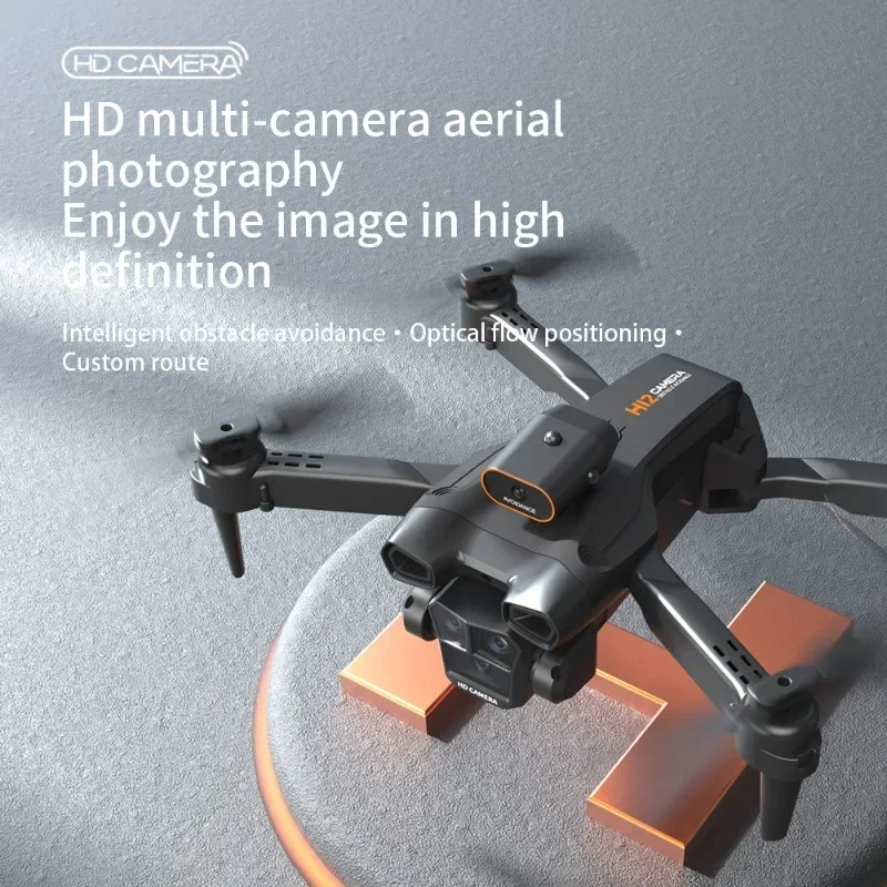 Drone dobrável com tração nas quatro rodas, evita obstáculos, controle remoto, fotografia aérea, brinquedo de aeronave dobrável, presente para meninos