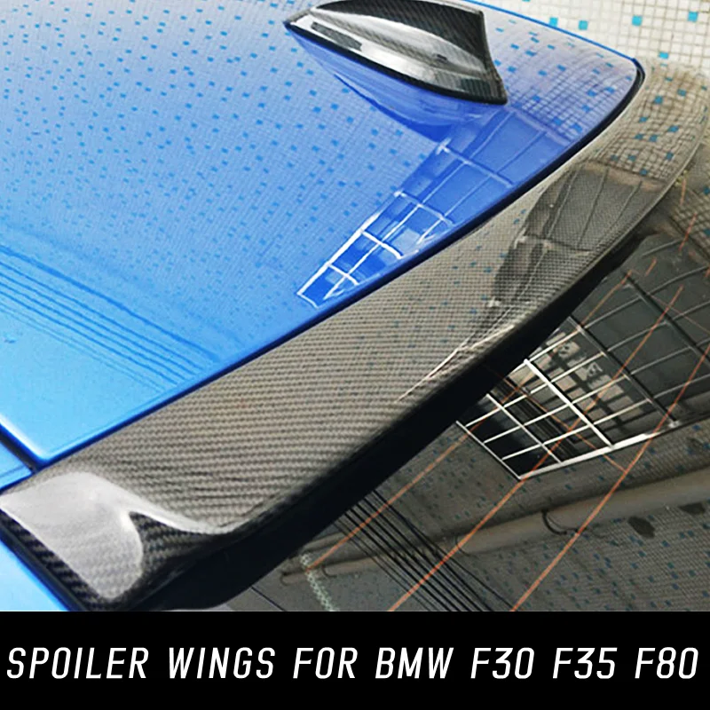 For 2012 13 14 15 16 17 18 19 BMW 3 Series F30 F35 F80 M3 Carbon Fibe Rear Window Roof Spoiler Wings Car Tuning Accessories Part