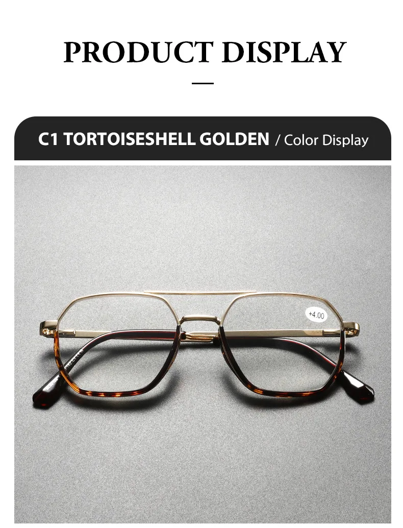 2025 neue Mann Frau Lesen Brillen Doppel Strahl Retro Anti-Blau Licht Leser Hohe Qualität Unisex Brillen Vielseitig Trend – Detail 13