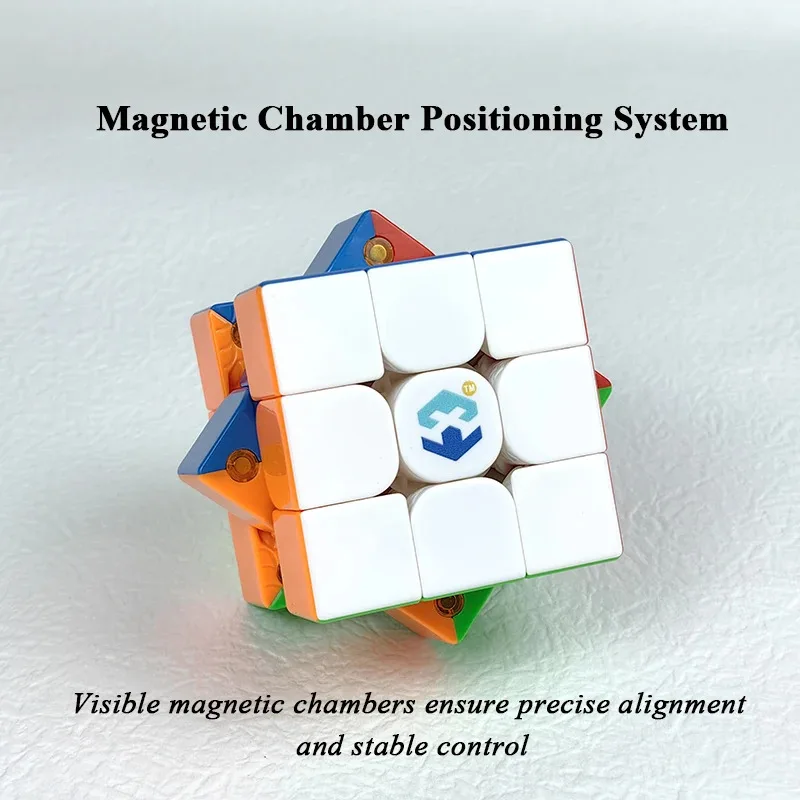 Versión antigua X3 juguetes educativos magnéticos profesionales sin pegatinas Speedcube estructura de tornillo clásica 3x3 cubo mágico rompecabezas regalo