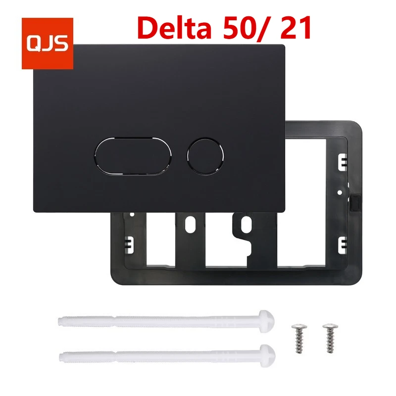 

Delta 50 Actuator Flushing Plate for Geberi-t DELTA 21 Series Concealed Cistern, Concealed Water Tank Panel, Toilet Button Black