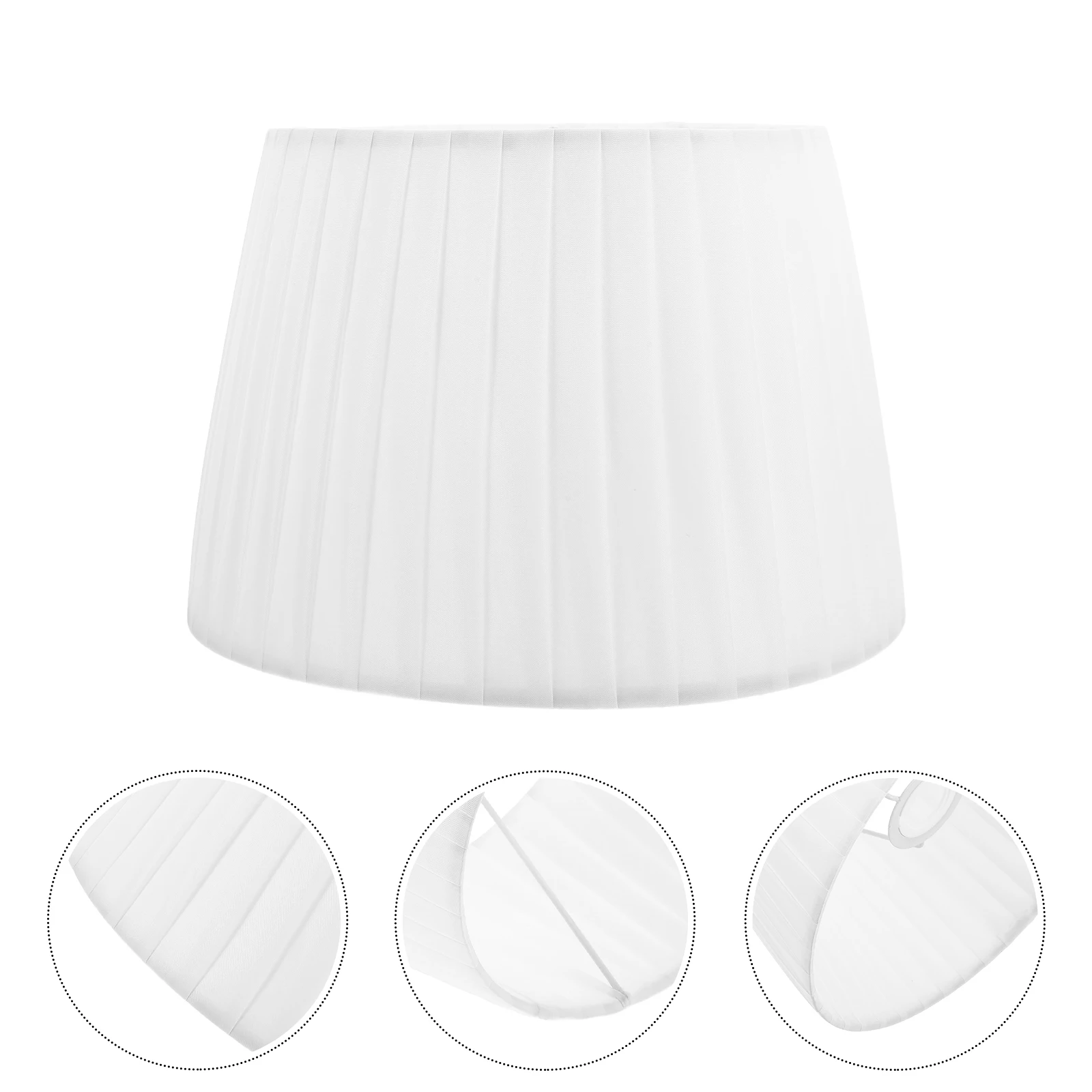 

Delicate Fabric Shade Table Cover Replacement Light Fixture Decorative Lampshades Soften Light Sturdy Design Bedroom Living Room