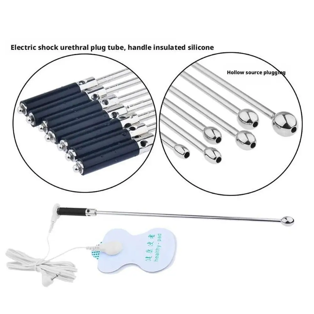 الكهربائية مجرى البول موسع جوفاء لعبة استثارة القضيب إدراج الأصوات القسطرة مجرى البول محفز الجنس لعب للرجال السبر قضيب الموزه #5
