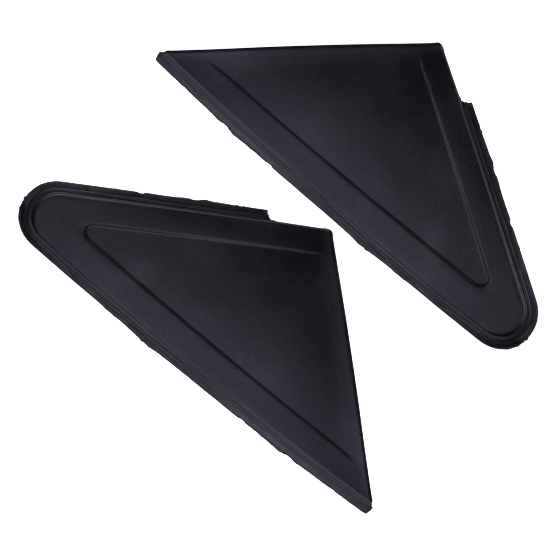 1 Pair Black Front Side Window Mirror Fender Corner Molding Triangle Trim Fit for Ford Focus 2005-2014 4M51-A16004 4M51-A16003