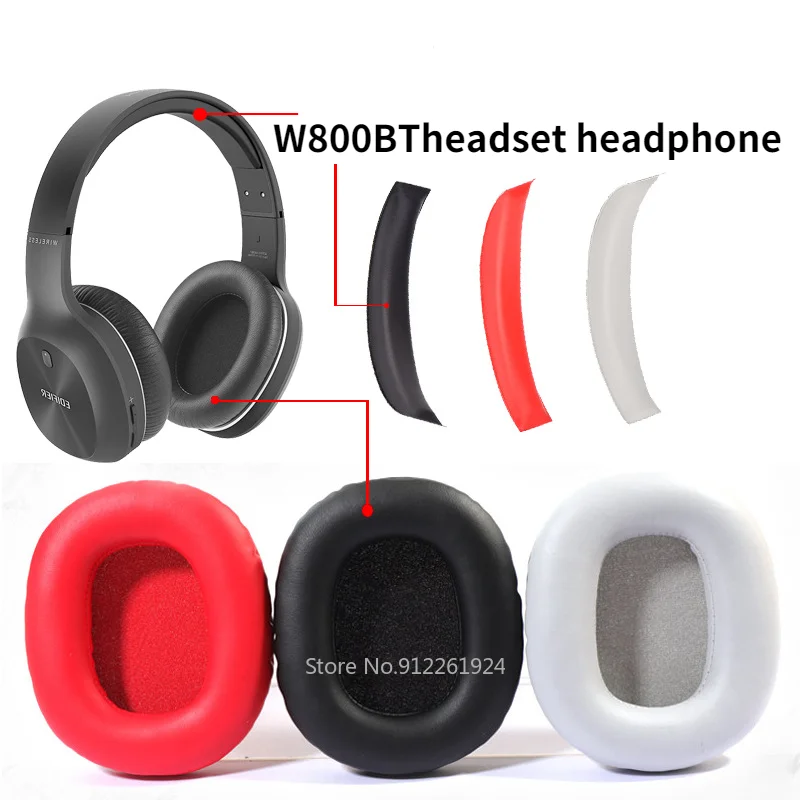 Almohadillas de repuesto para auriculares W800BT W808BT G1, almohadillas de cuero, Kit de diadema para auriculares