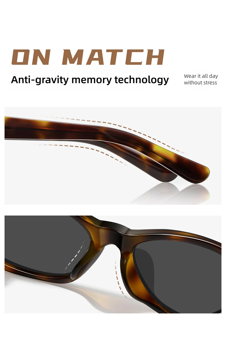 CAPONI Modische polarisierte Damen-Sonnenbrille 2026, Acetat, Outdoor, originelles Design, Brillen, UV400-Schutz, grüne Farbtöne, CP36015 – Detail 6