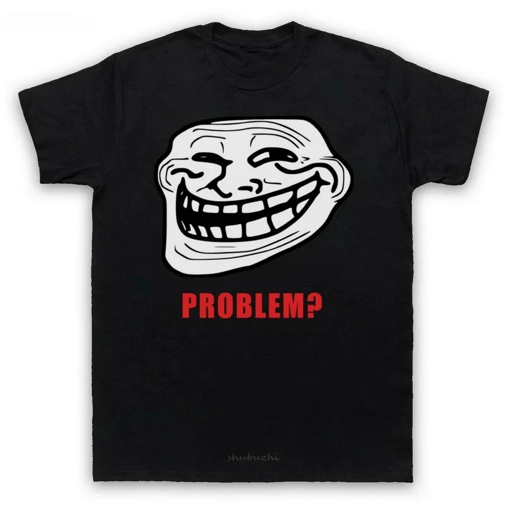 TROLL JOKE INTERNET Damen-Kindershirt für TROLLFACE MEME RAGE COMIC FUNNY Sommer Kurzarm Harajuku Streetwear