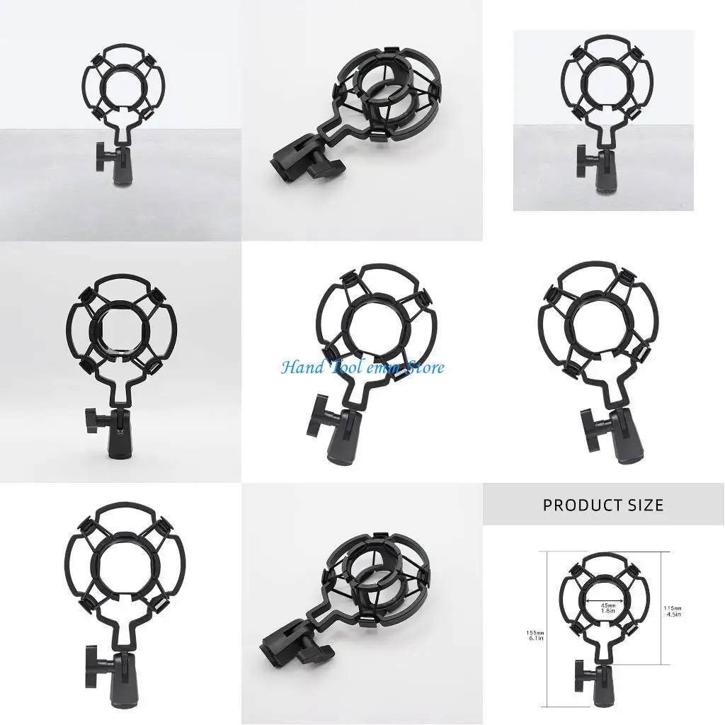 

H37F Microphones Shock Mount Holder Studio Recording Bracket for Various Microphones