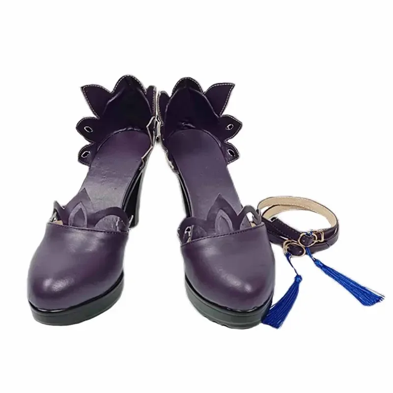 

Новая обувь для косплея Genshin Impact Keqing, ботинки, игра, аниме, карнавал, вечеринка, Хэллоуин, Рождество, реквизит, 20251; s'6, y; 9'b,5;