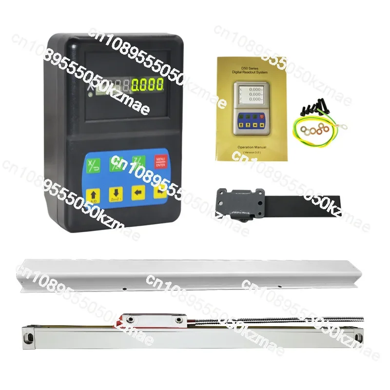 

DITRON Single Axis DRO Kit Digital Readout with 1PC 5um Linear Scale Length 50-1000mm DRO Display for Milling/Lathe Machine