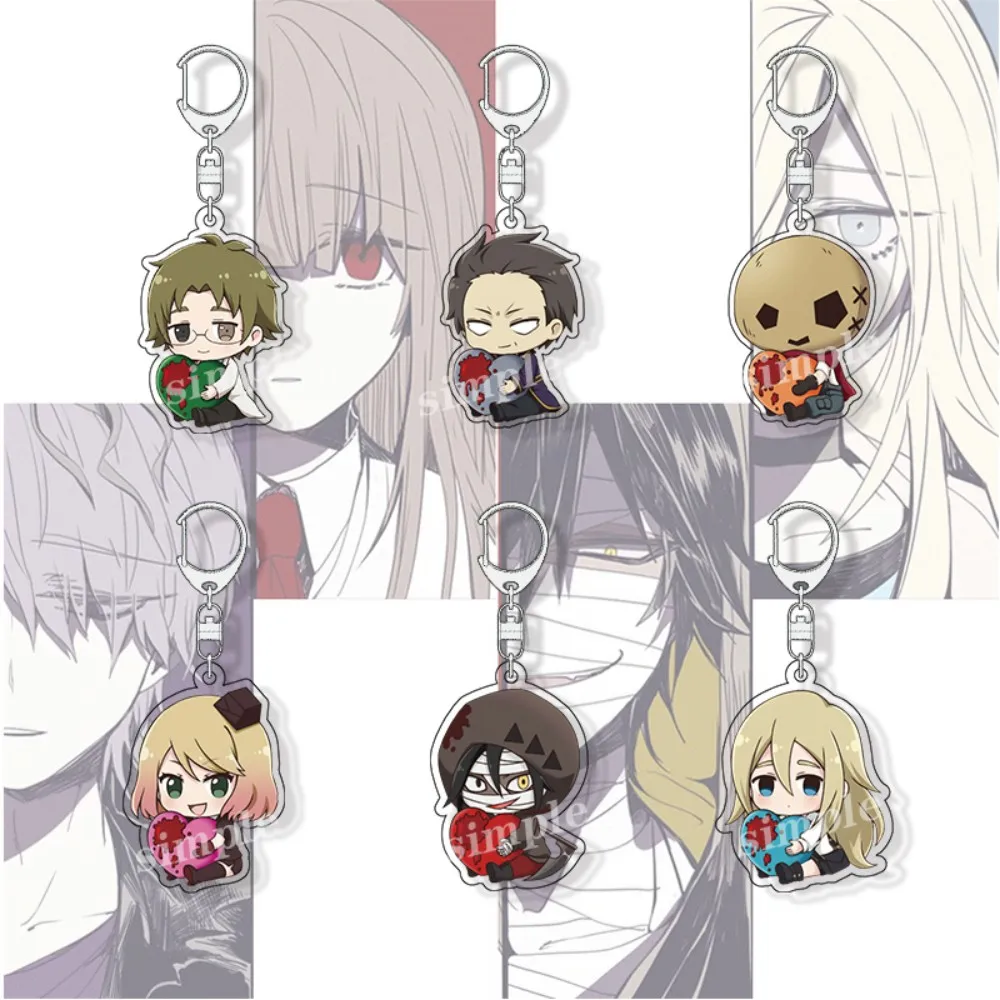 

6CM Charm Anime Angels of Death Acrylic Keychain Model Cosplay Characters Ornament Accessories Goods Collection Gifts