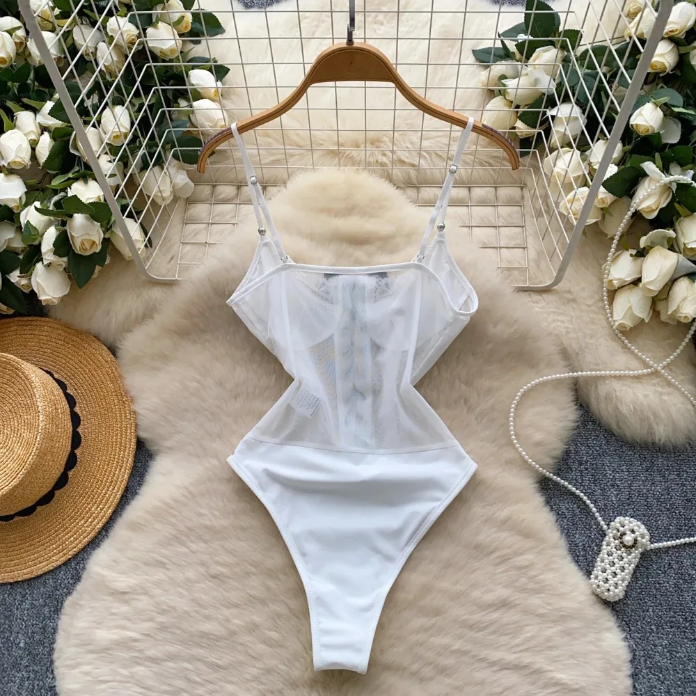 sexy Chic slim butterfly lace Draw String Edible Tree Fungus Spliced Fashion  women clothing