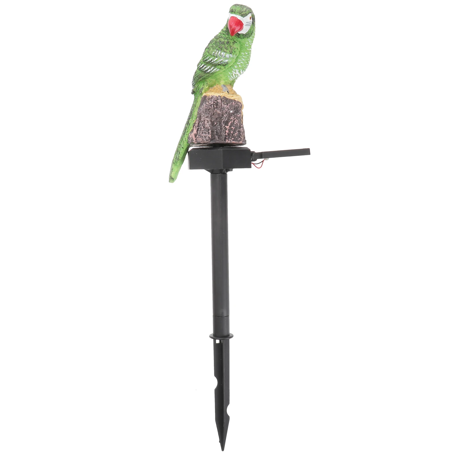 

Solar Ground Lights Small Green Easy Install No Wiring Durable Reliable Garden Yard Lawn Ornament Parrot Shape Outdoor Lighting