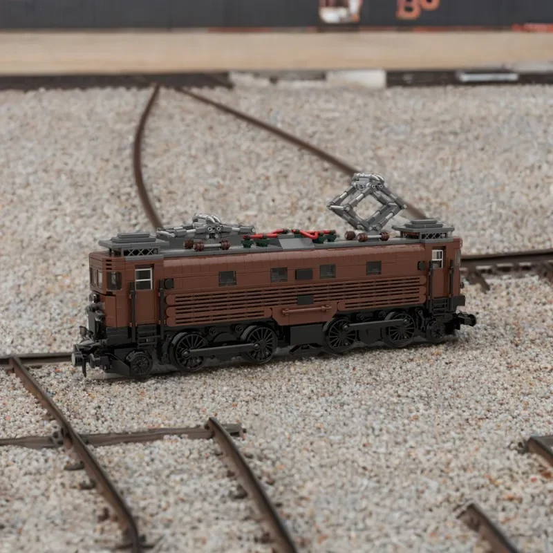 1177-Piece BE-4/6 Electric Locomotive Brick Set, Includes Power System, Recreate Classic Swiss Railway Aesthetics