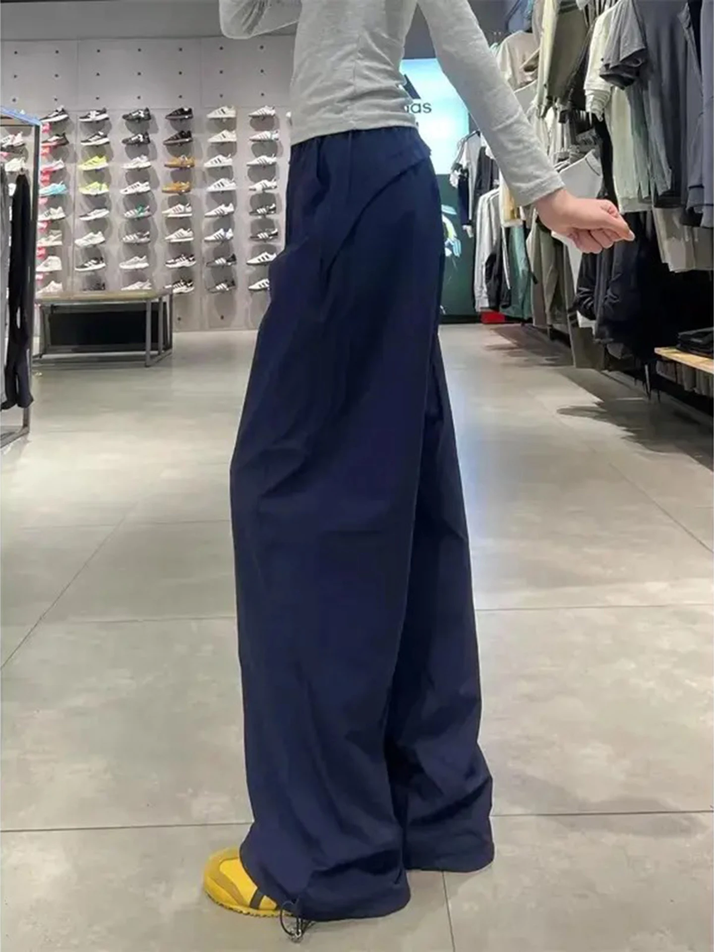 

American Sle Workwear Trousers Men's Summer Qui Dry Cargo Pants Diagonal Cut Straight Leg Casual Long Trousers