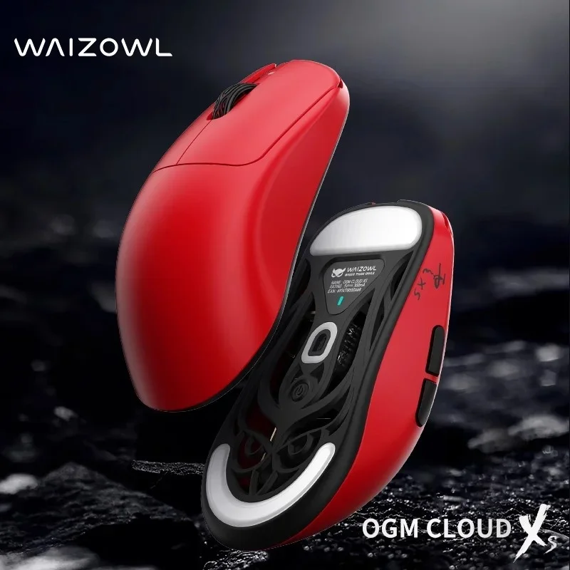 Ratón inalámbrico para juegos Waizowl OGM CloudXS, 3 modos, e-sports, PAW3950, ratón ligero personalizado, accesorios de ordenador, regalos