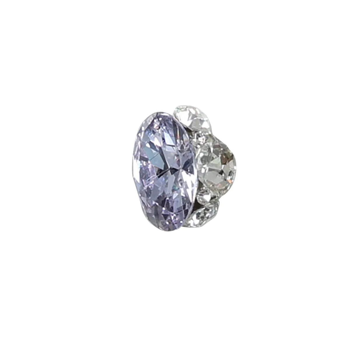 Pile de sucre scintillante, 5 pièces, diamant, grand œuf ovale, Rect, verre de cristal, Nail Art, strass, décorations de manucure, breloques brillantes