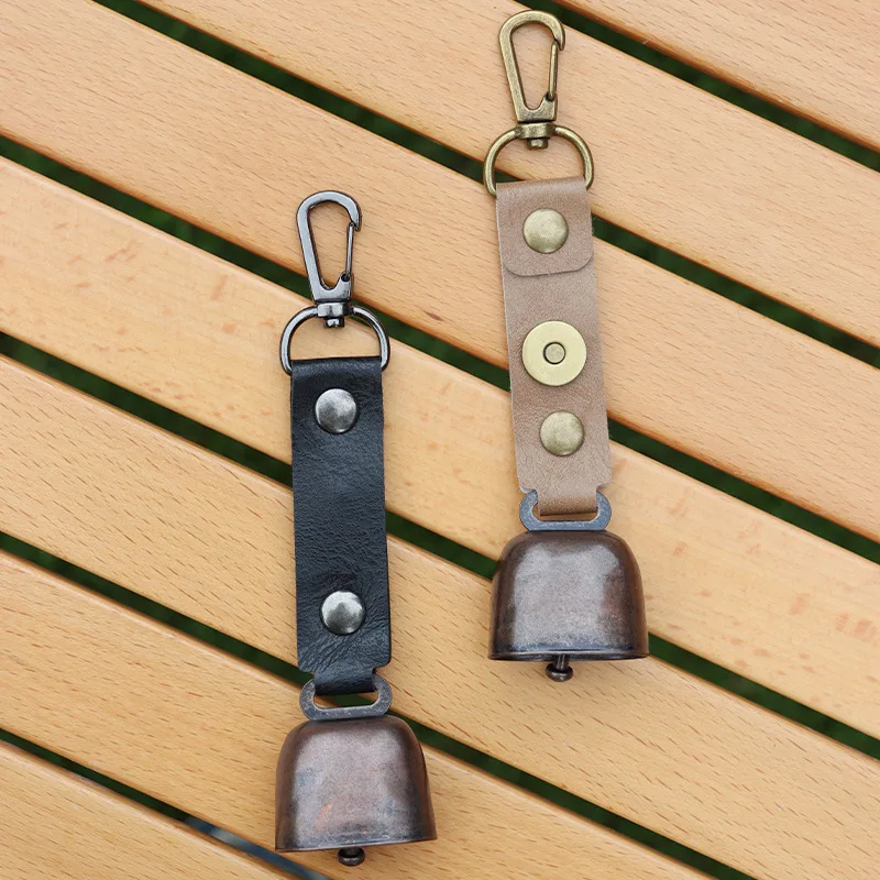 Outdoor Bell Pendant, Bear Bell Keychain, Cow Bell, Hanging Bell for Camping, Pet Decor & Daily Accessories