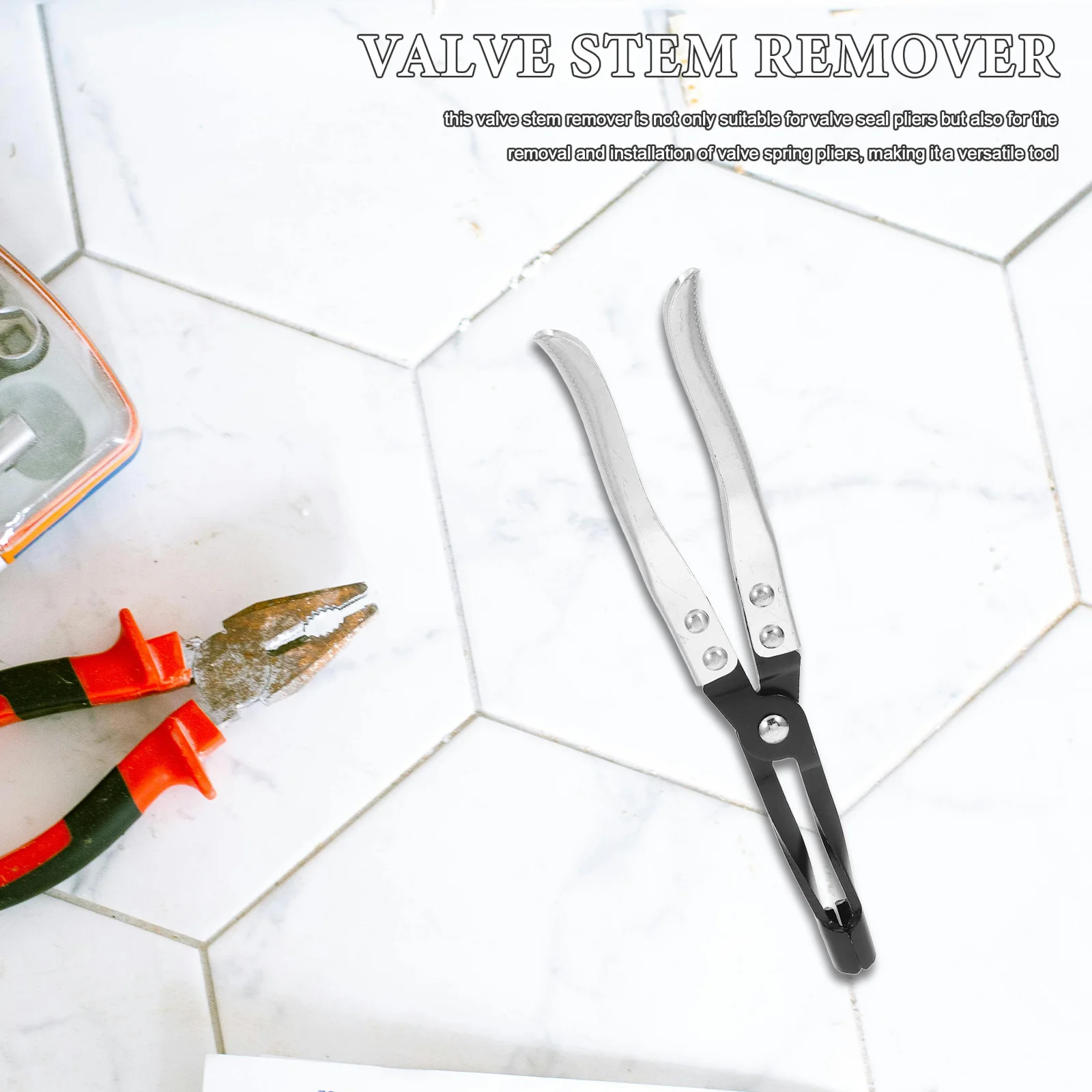 

Valve Seal Pliers Universal Engine Valve Spring Plier Tool For Automotive Repair Seal Removal Installation Hand Tool