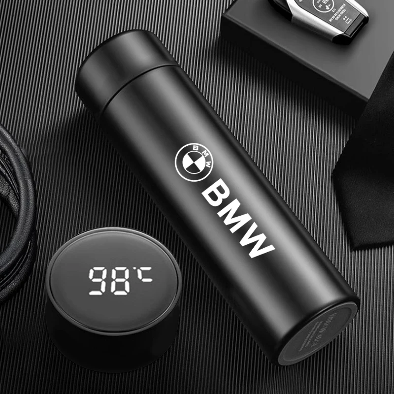 Car Intelligent Thermos Cup Accessories For BMW Performance E46 E90 F10 F30 X3 F20 E46 E60 E70 E39 E36 E87 X7 E92 E91 E28 X1 X2