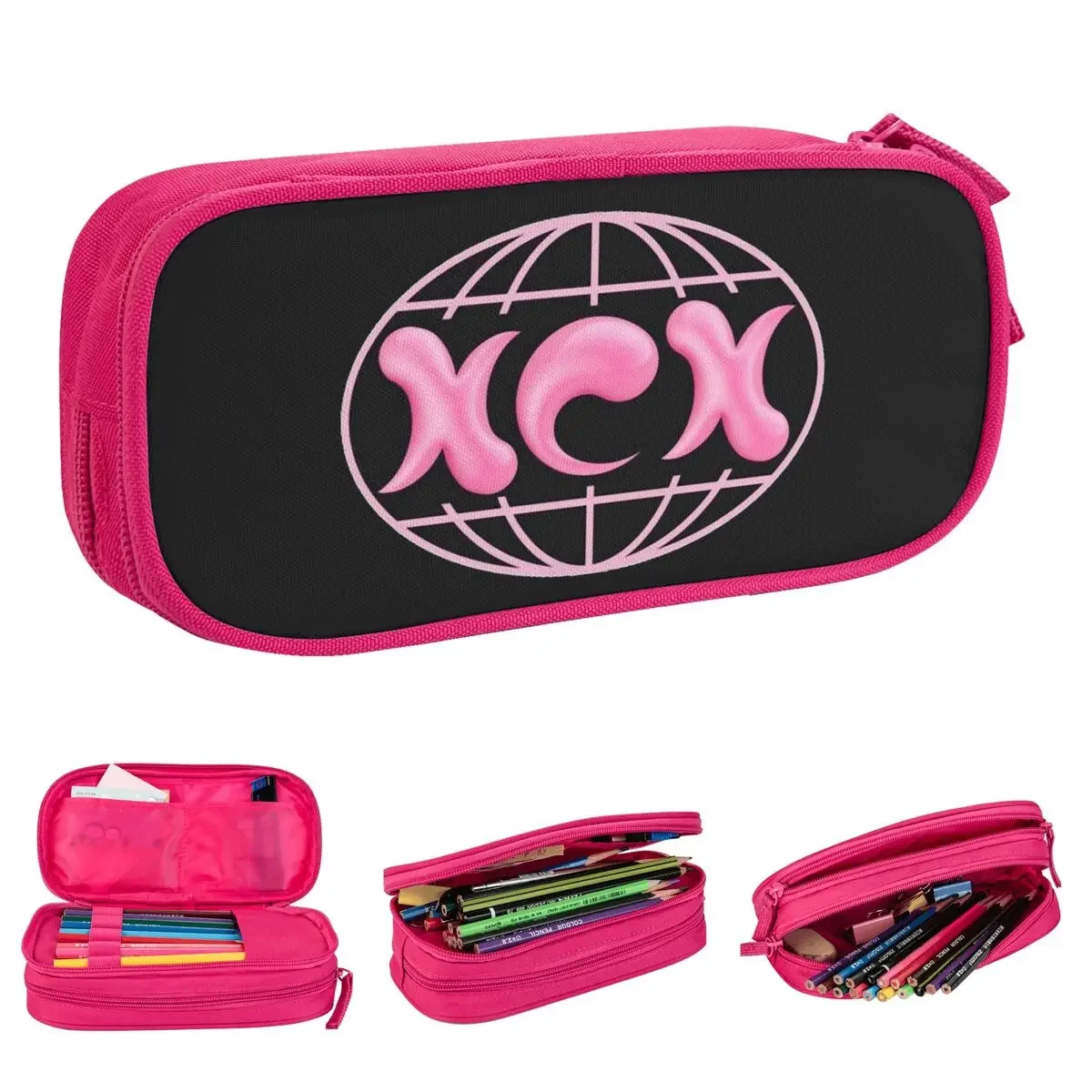 

Charli Xcx Crash Album Pencil Case Pen Holder Bag Student Large Storage School Supplies Gifts Pencil Pouch