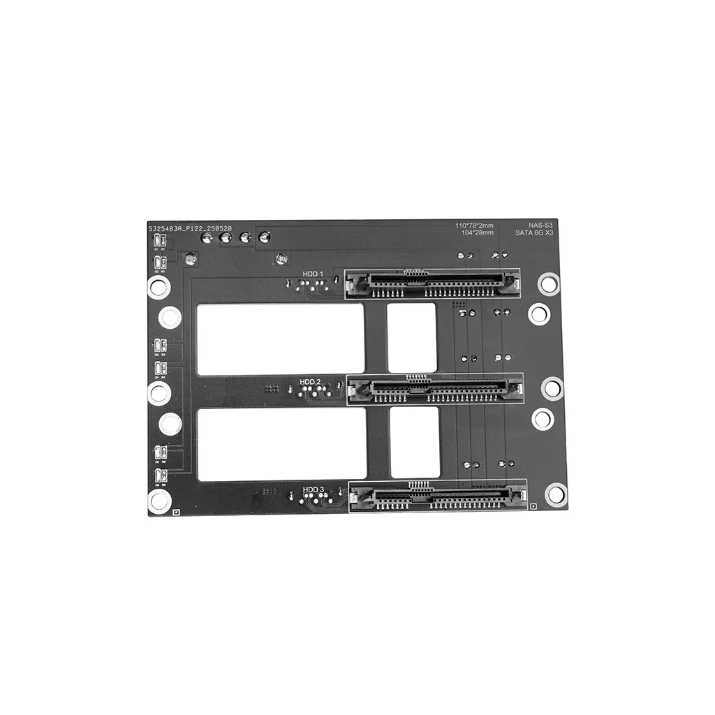 Dual/Triple/4/5-Bay SATA Festplatten-Backplane NAS-Gehäuse Adapterplatte SATA 6G Großes 4D-Netzteil Speicher-Server-Backplane – Detail 9