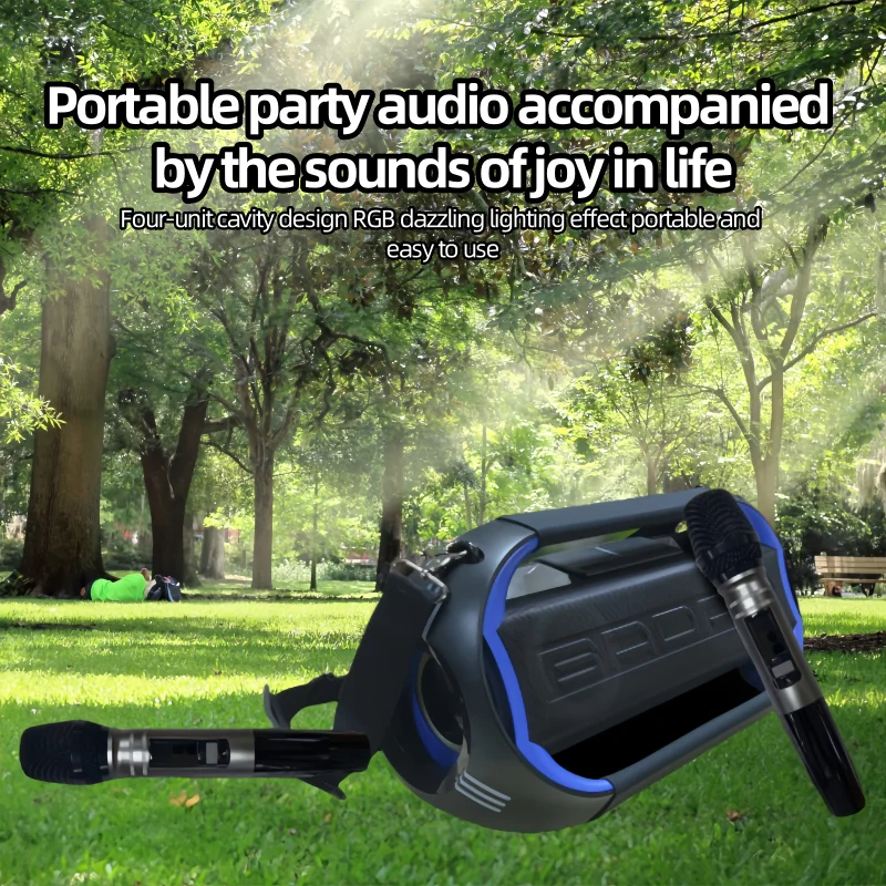 

Caixa De Som Outdoor Wireless Bluetooth High-power 200W Stereo Surround Sound Portable Karaoke High Fidelity Subwoofer SpeakerTF