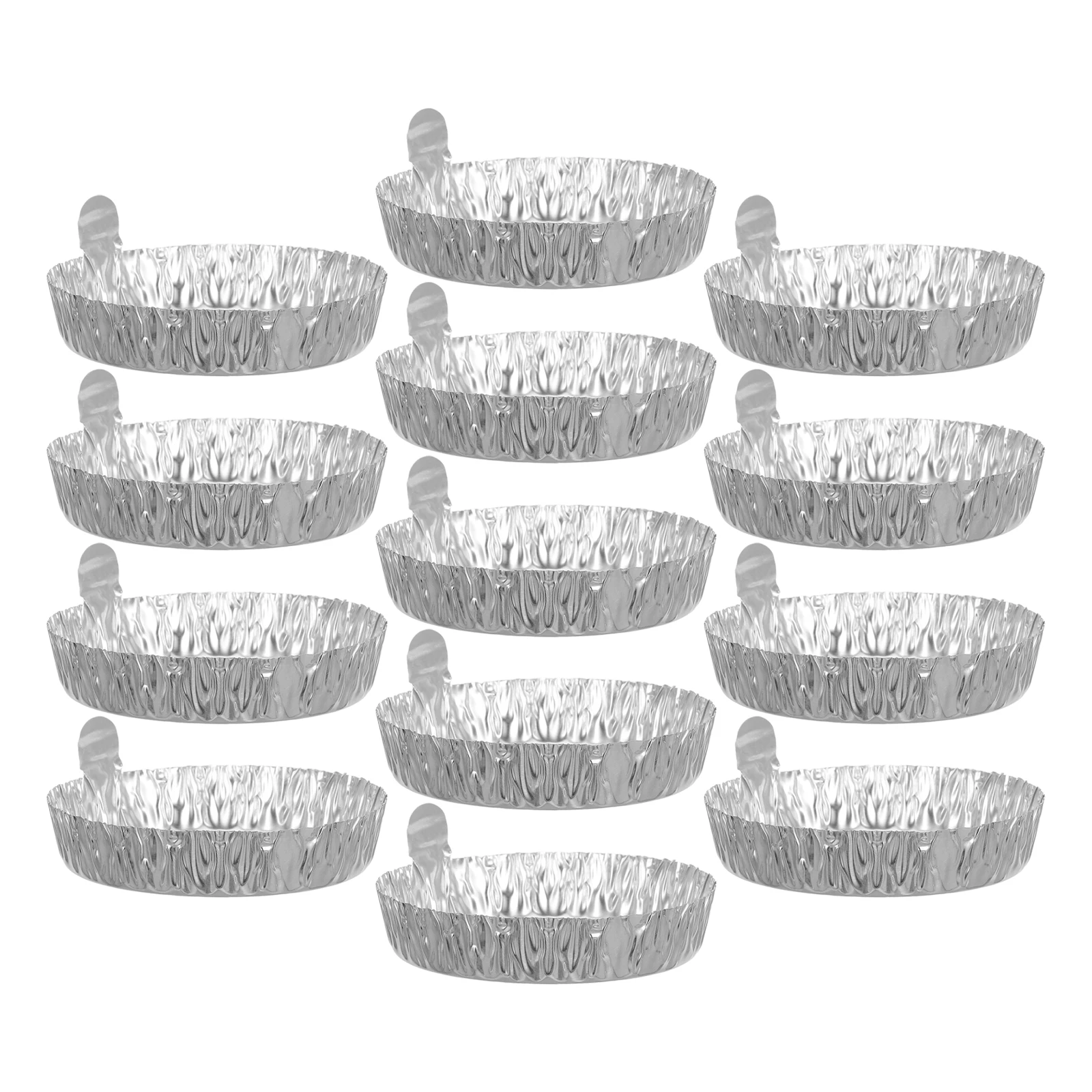 

50pcs Aluminum Foil Weighing Boats Large Capacity Temperature Resistant Trays Lab Supplies Measuring Solid Liquid Sample Trays