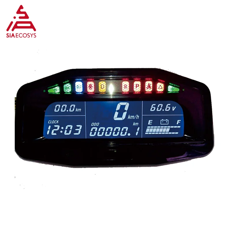 X8-E anzeige-Elektro-Tachometer 48V - 96V für E-Auto-Halle Sensor Typ Tachometer Display Zubehör