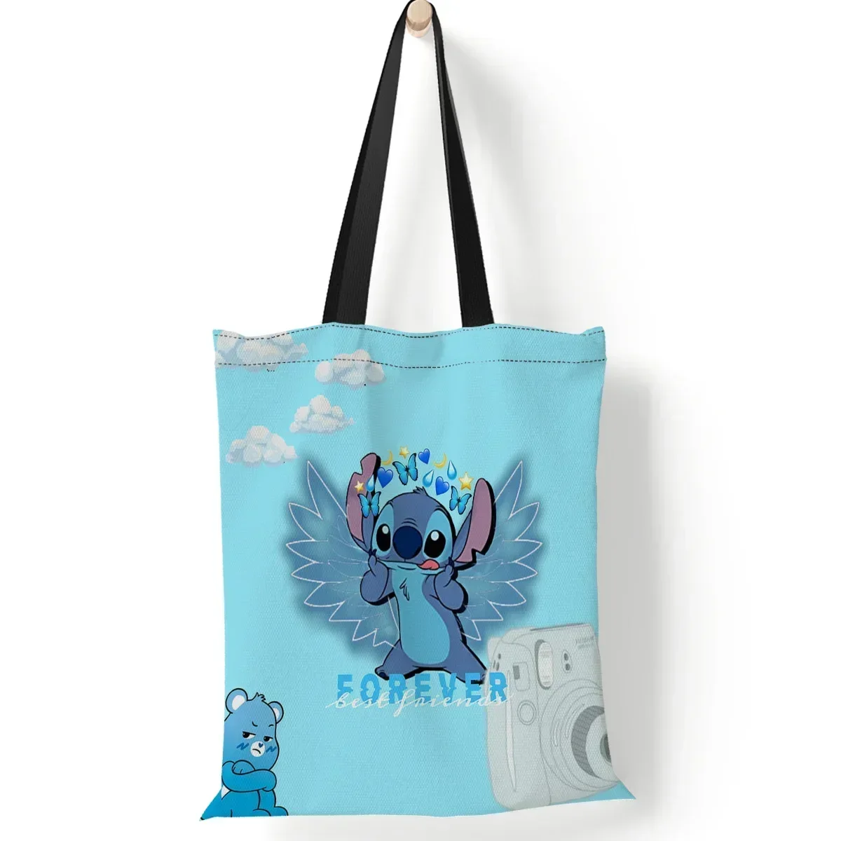 Disney Lilo & Stitch Handbag Kawaii Shopping Storage Bag Cute anime Stitch Print Fashion Decorative Items Gift for Girlfriend