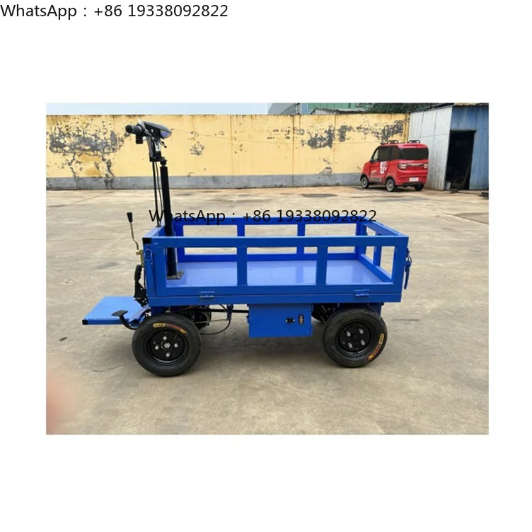 

Wholesale Battery Powered Platform Cart Full Electric Truck Carry Cargo Transport Platform Carts