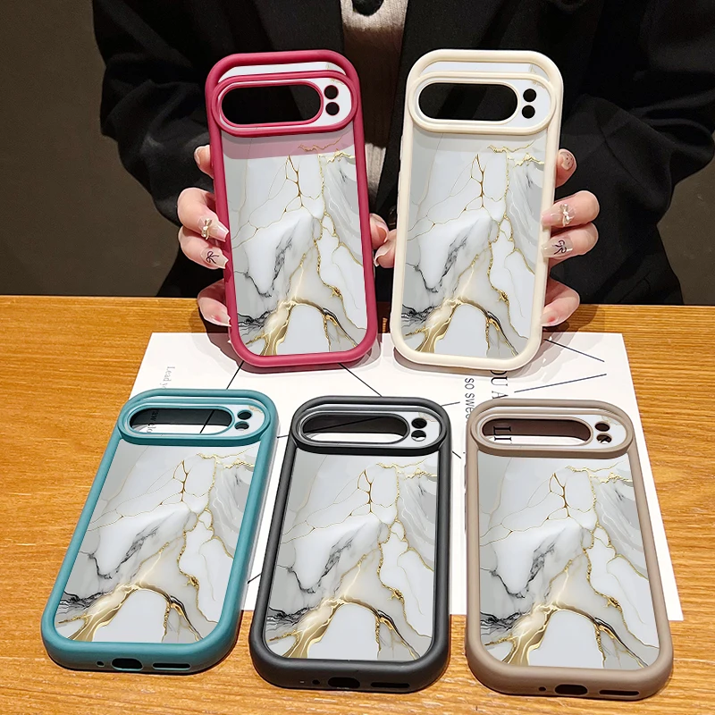 حافظة لهاتف جوجل بيكسل 10 8 7 برو بيكسل 9 10 برو XL 9A 8A 7A غطاء خلفي من السيليكون الناعم مقاوم للصدمات