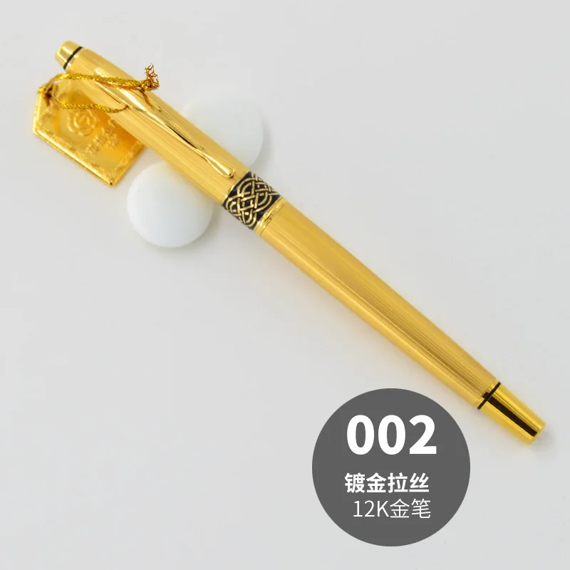 Hero Silver Scale Fountain Pen 12K Gold F 0.5MM Nib Ink Pens Good Gas Tightness Smooth Writing Smooth Business School Gifts Pen