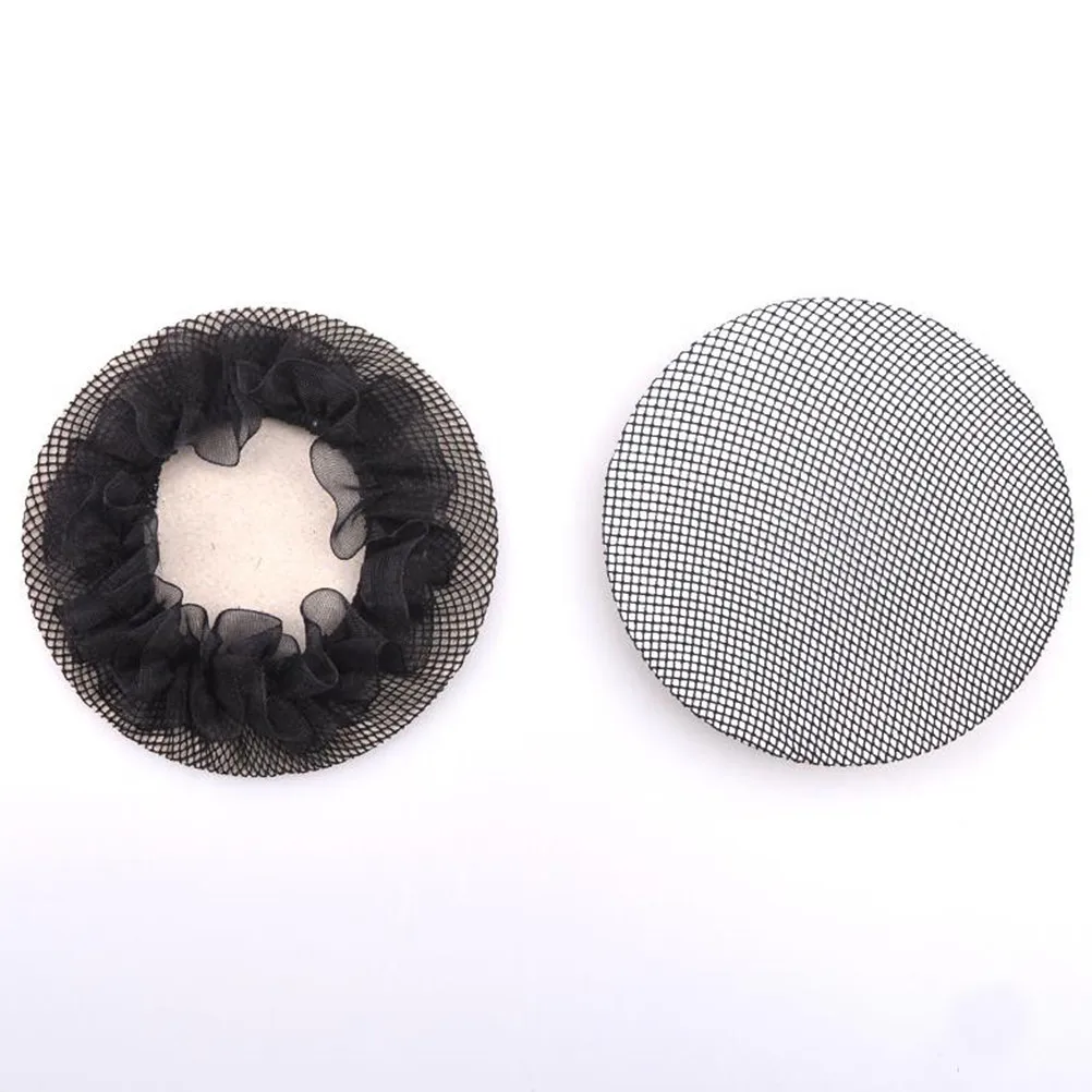5Pcs Invisible Hair Bun Net Cover Set Fashionable Elegant Lightweight for Ballet Dance Gymnastics Wedding Party Birthday Hair
