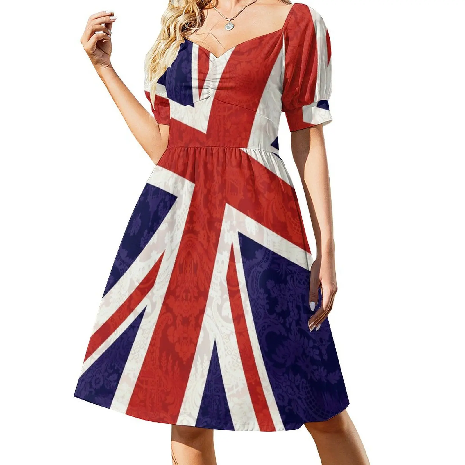 

Flying Union Jack Short Sleeved Dress summer clothes for women evening dresses women dresses for official occasions Dress