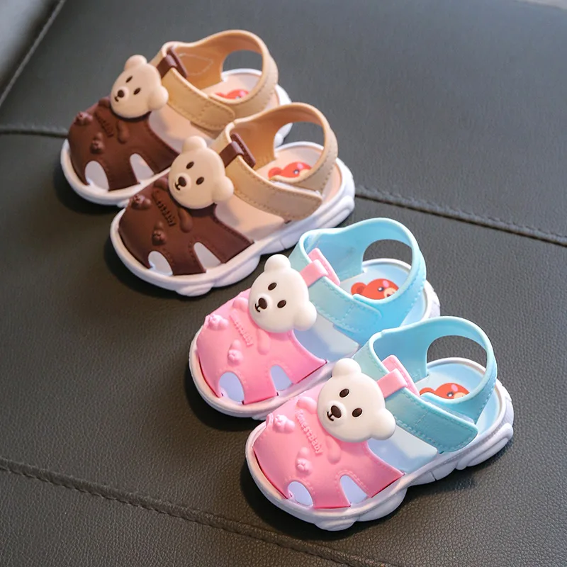 

2026 Summer Baby Sandals Cartoon Boys Sandals Soft Bottom Comfortable Non slip Girls Sandals Preschool Baby Sandals