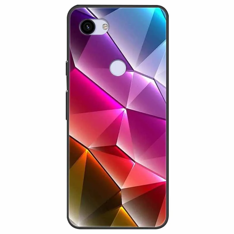 For Google Pixel 3 3a XL Case Black Bumper Soft TPU Silicone Cover for Pixel 3 XL Phone Cases Pixel3A 3 A Pixel3 3XL Marble Capa
