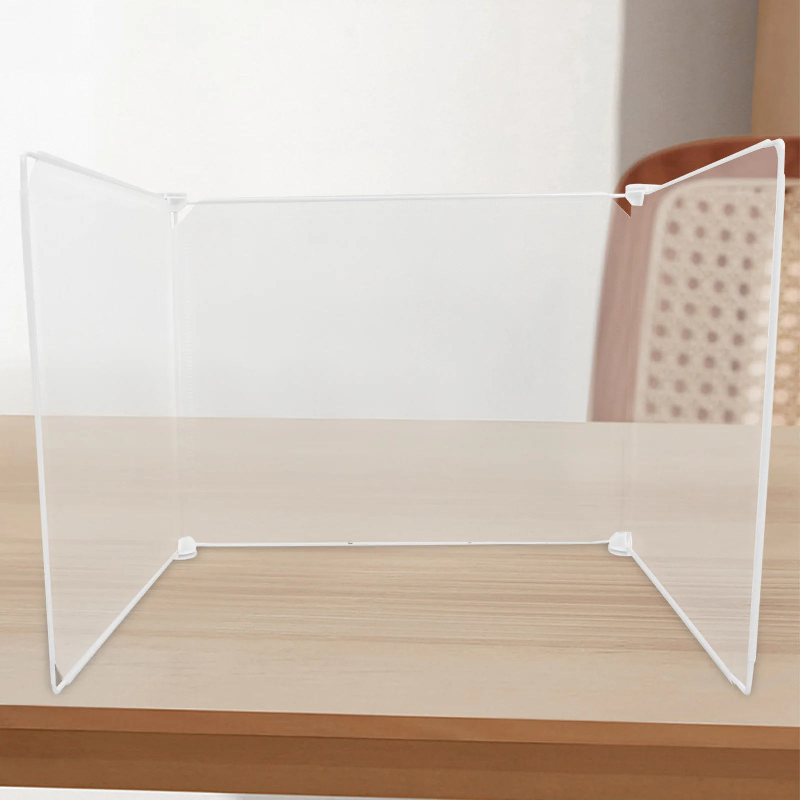 Desk Shield Divider Board Table Privacy Screen Classroom Sneeze Guard Panel Self Standing Plastic Divider For Students Office