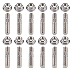 10mm Exhaust Studs & Serrated Nuts M10x1.25 Manifold Flange Kit Stainless Steel Nuts For Honda For Toyota For Nissan